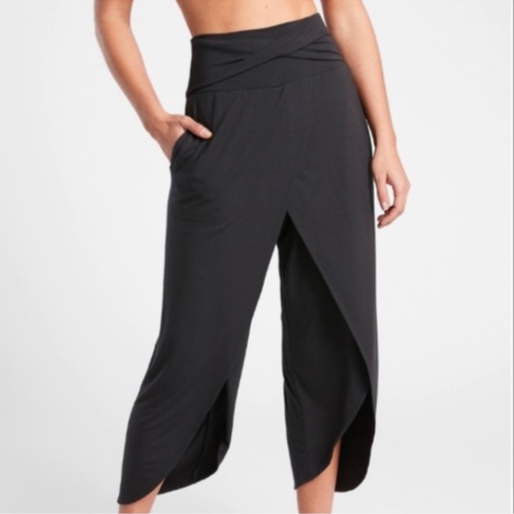 Athleta Black Wrap Pants
